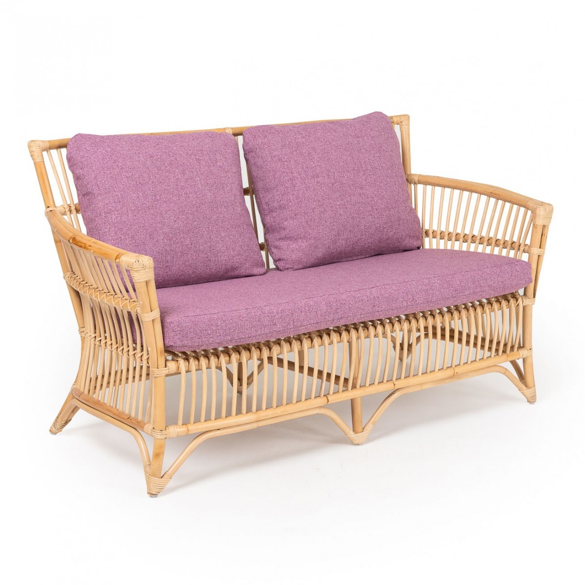 Natural rattan wicker design sofa. Unique products by Rosa Splendiani